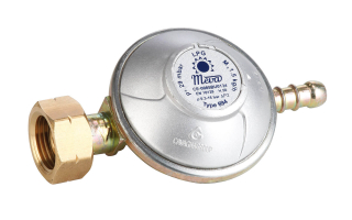 MEVA Regulátor tlaku 30 mbar, 1,5 Kg/h, s hrotem NP01008